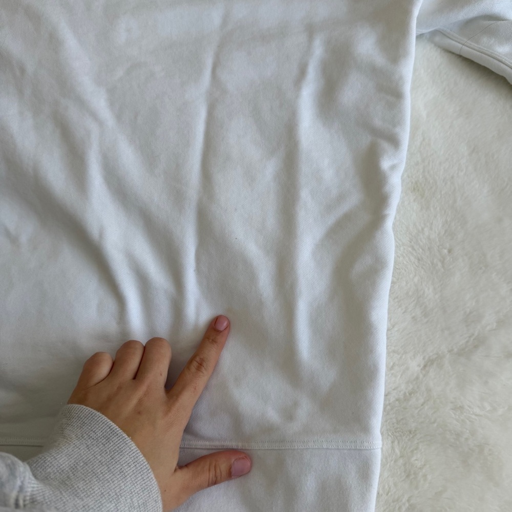 Lululemon Perfectly Oversized Crewneck White Size 4 - Picture 7 of 10